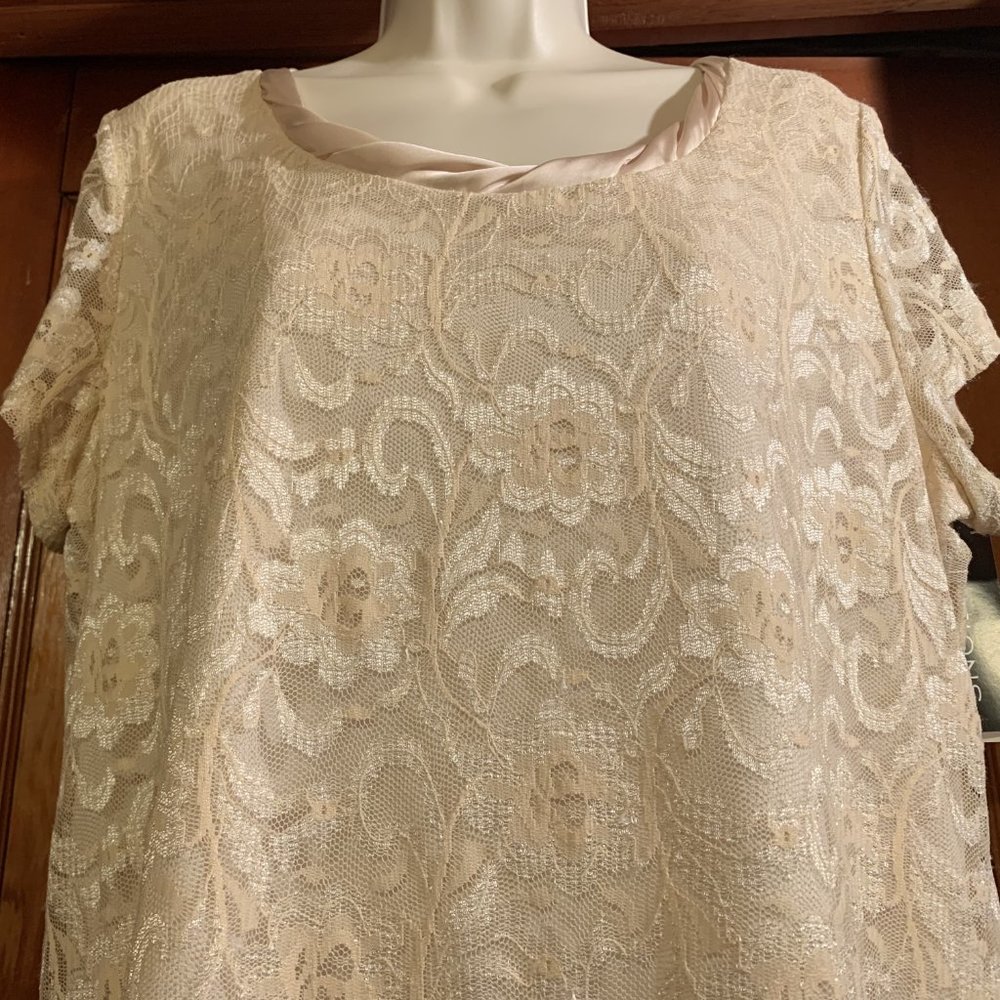 NEW Cream Lace Top